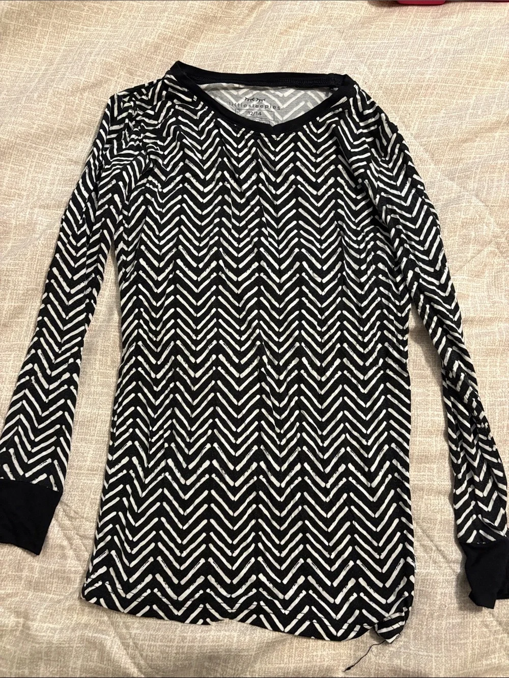Little Sleepies Black Chevron & Yellow Pajama Legging Set